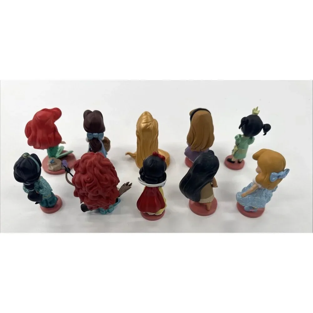 Disney Animators Collection Figures Lot of 10 Mini Princess PVC Cake Topper
